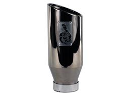 aFe Mach Force XP  Round, Black chrome 4 Inch Exhaust Tip 49-92018-BC