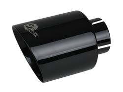 aFe Mach Force XP  Round, Black 2.50 Inch Exhaust Tip 49T25454-B071