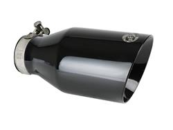 aFe Mach Force XP  Round, Black 2.50 Inch Exhaust Tip 49T25454-B091