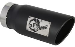aFe Mach Force XP  Round, Black 4 Inch Exhaust Tip 49T40501-B12