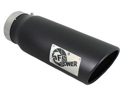 aFe Saturn 4S  Round, Black 4 Inch Exhaust Tip 49T40501-B15