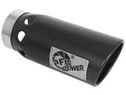 aFe Mach Force XP  Round, Black 4 Inch Exhaust Tip 49T40501-B121