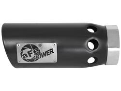 aFe Mach Force XP  Round, Black 4 Inch Exhaust Tip 49T40502-B121