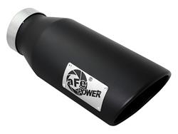 aFe Mach Force XP  Round, Black 4 Inch Exhaust Tip 49T40601-B15
