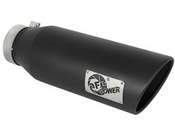 aFe Mach Force XP  Round, Black 4 Inch Exhaust Tip 49T40601-B18