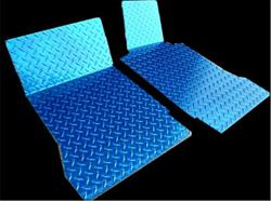 American Car Craft Diamond Plate Floor Mats for 1999-2004 CORVETTE - ACC-031003