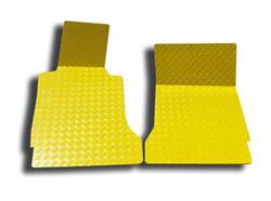 American Car Craft Diamond Plate Floor Mats for 1999-2004 CORVETTE - ACC-031005