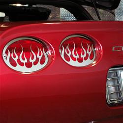 American Car Craft Stainless Steel Taillight Trim Covers for 1997-2004 CORVETTE - ACC-032040