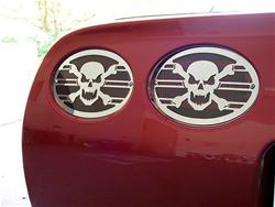 American Car Craft Stainless Steel Taillight Trim Covers for 1997-2004 CORVETTE - ACC-032044
