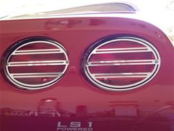 American Car Craft Stainless Steel Taillight Trim Covers for 1997-2004 CORVETTE - ACC-032046