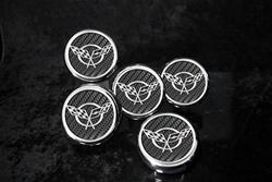 American Car Craft Fluid Cap Covers for 1997-2004 CORVETTE - ACC-033073-WHT
