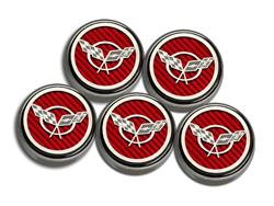 American Car Craft Fluid Cap Covers for 1997-2004 CORVETTE - ACC-033073-RD