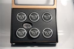 American Car Craft Fluid Cap Covers for 1997-2004 CORVETTE - ACC-033074-BLK