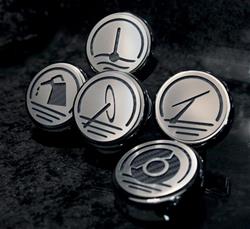American Car Craft Fluid Cap Covers for 1997-2004 CORVETTE - ACC-033078-WHT