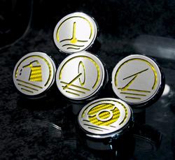 American Car Craft Fluid Cap Covers for 1997-2004 CORVETTE - ACC-033078-YLW