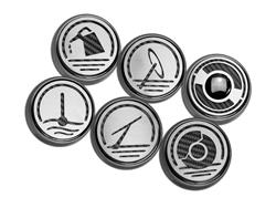American Car Craft Fluid Cap Covers for 1997-2004 CORVETTE - ACC-033079-BLK