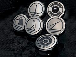American Car Craft Fluid Cap Covers for 1997-2004 CORVETTE - ACC-033079-WHT