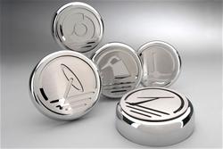 American Car Craft Executive Series Fluid Cap Covers for 2005-2013 CORVETTE - ACC-043046