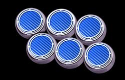 American Car Craft Fluid Cap Covers for 1997-2013 CORVETTE - ACC-043098-DBLU