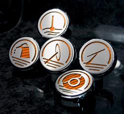 American Car Craft Fluid Cap Covers for 2005-2013 CORVETTE - ACC-043105-ORG