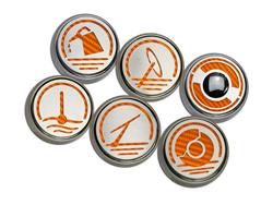 American Car Craft Fluid Cap Covers for 2005-2013 CORVETTE - ACC-043110-ORG