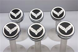 American Car Craft Fluid Cap Covers for 2015-2019 CORVETTE - ACC-053014-BLK