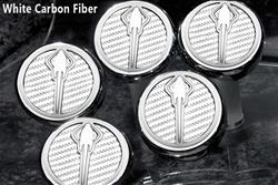 American Car Craft Fluid Cap Covers for 2015-2019 CORVETTE - ACC-053015-WHT