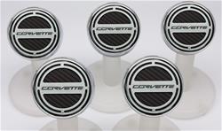 American Car Craft Fluid Cap Covers for 2015-2019 CORVETTE - ACC-053017-BLK