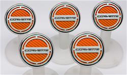 American Car Craft Fluid Cap Covers for 2015-2019 CORVETTE - ACC-053017-ORG