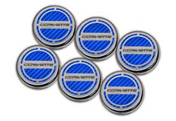 American Car Craft Fluid Cap Covers for 2015-2019 CORVETTE - ACC-053018-BLU