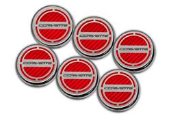 American Car Craft Fluid Cap Covers for 2015-2019 CORVETTE - ACC-053018-RD
