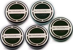 American Car Craft Fluid Cap Covers for 2015-2019 CORVETTE - ACC-053019-BLK