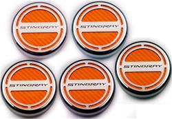 American Car Craft Fluid Cap Covers for 2015-2019 CORVETTE - ACC-053019-ORG