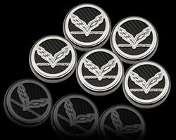 American Car Craft Fluid Cap Covers for 2017-2019 CORVETTE - ACC-053098-RD