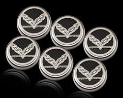 American Car Craft Fluid Cap Covers for 2017-2019 CORVETTE - ACC-053099-WHT