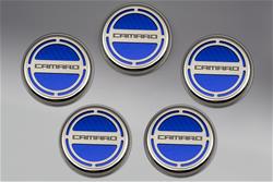 American Car Craft Fluid Cap Covers for 2010-2015 CAMARO - ACC-103072-BLU