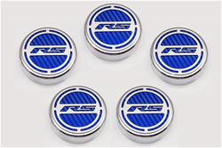 American Car Craft Fluid Cap Covers for 2010-2015 CAMARO - ACC-103073-BLU