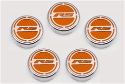 American Car Craft Fluid Cap Covers for 2010-2015 CAMARO - ACC-103073-ORG