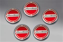 American Car Craft Fluid Cap Covers for 2010-2015 CAMARO - ACC-103075-RD