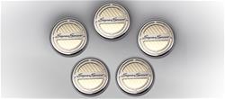 American Car Craft Fluid Cap Covers for 2010-2015 CAMARO - ACC-103075-WHT