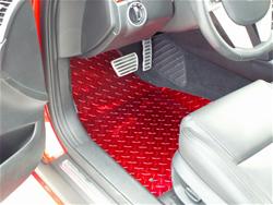 American Car Craft Diamond Plate Floor Mats for 2008-2009 G8 - ACC-221001-BLK