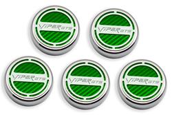 American Car Craft Fluid Cap Covers for 2003-2010 VIPER - ACC-983004-GRN