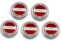 American Car Craft Fluid Cap Covers for 2003-2010 VIPER - ACC-983004-RD