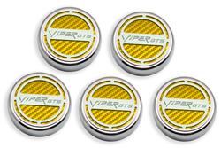 American Car Craft Fluid Cap Covers for 2003-2010 VIPER - ACC-983004-YLW