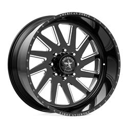 American Force AKA SS5 Series Gloss Black Wheels with Machined Windows 26x16