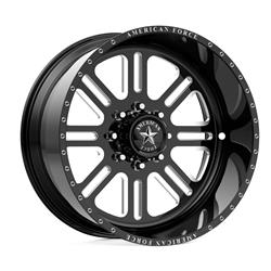 American Force Alpha SF5 Series Gloss Black Wheels with Machined Windows 26x16