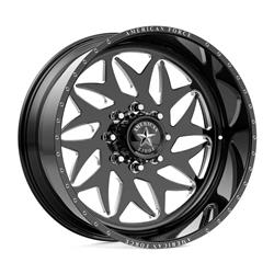 American Force Brave SS5 Series Gloss Black Wheels with Machined Windows 24x11