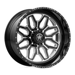 American Force Assault SFCC5 Series Gloss Black Wheels with Machined Windows 26x16