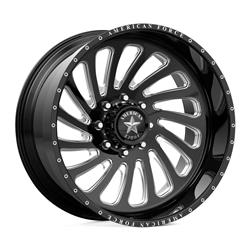 American Force Blur SFCC5 Series Gloss Black Wheels with Machined Windows 30x16