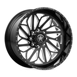 American Force Draco CC5 Series Gloss Black Wheels with Machined Windows 26x16